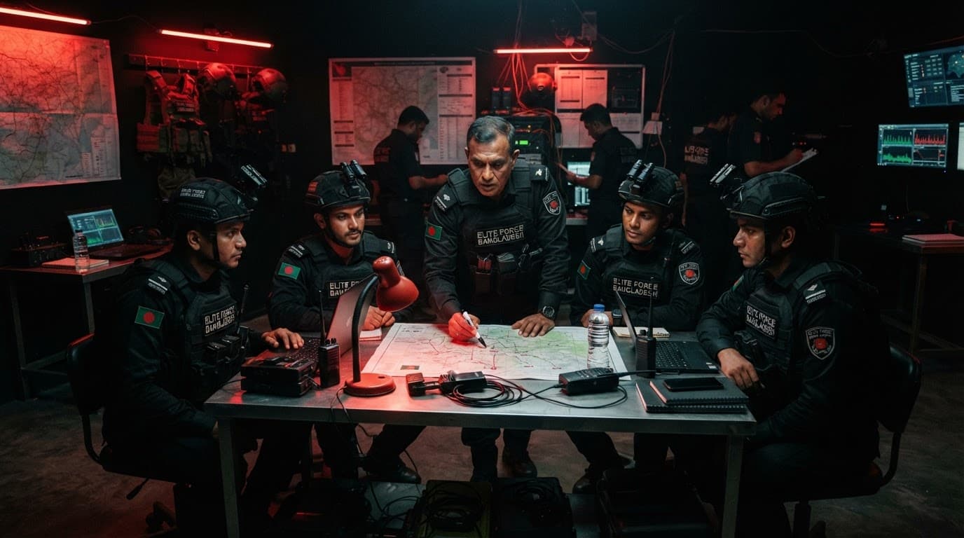 SECURITY TEAM BRIEFING BEFORE DEPLOYMENT